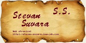 Stevan Suvara vizit kartica